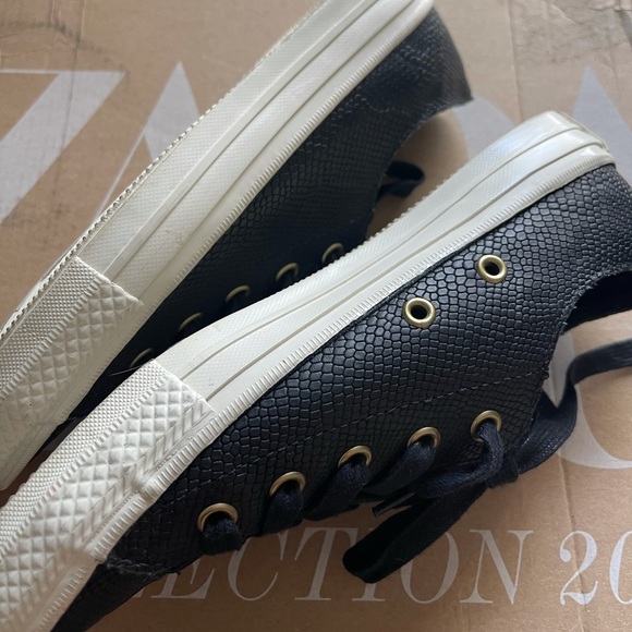 CONVERSE OX LEATHER SNAKE SKIN PRINT SNEAKERS - Picture 15 of 15